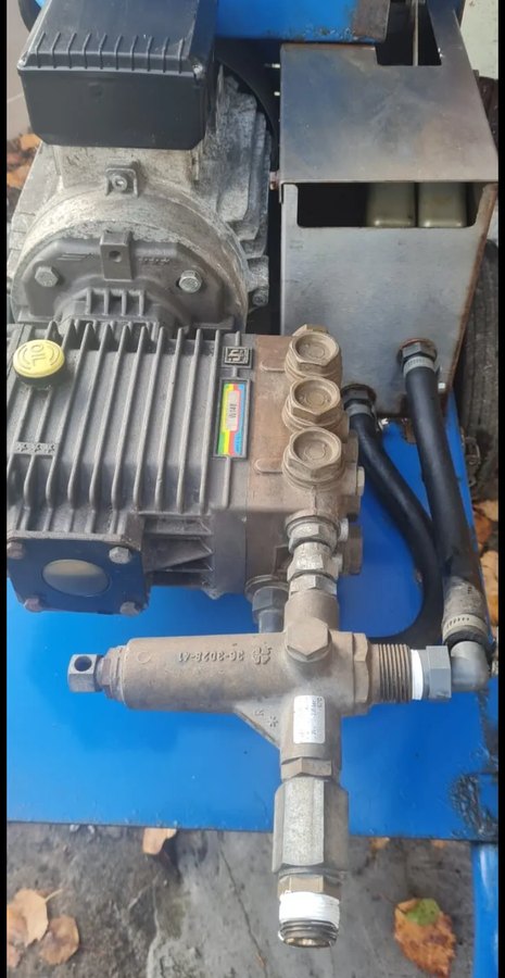 Pressure washer equipment undergoing engineering work